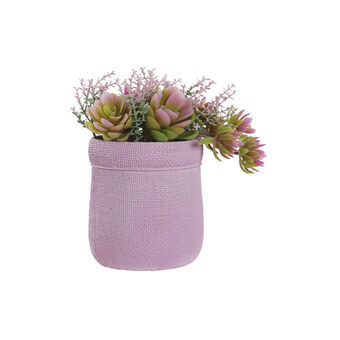Dekorativ plante DKD Home Decor Pink EVA PE (17.5 x 14 x 20 cm) (2 enheder)
