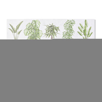 Maleri DKD Home Decor Blomster, planter og træer (90 x 2,3 x 30 cm) (90 x 1,5 x 30 cm) (2 enheder) (12 enheder)