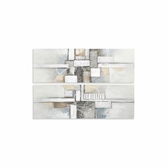 Maleri DKD Home Decor Abstrakt (2 enheder) (40 x 3 x 120 cm)
