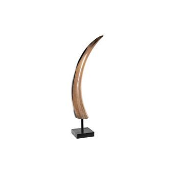 Indretning DKD Home Decor Træ Aluminium Harpiks Horn (12 x 10 x 57 cm)