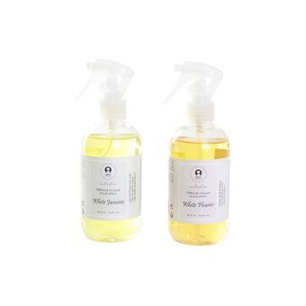 Luftfrisker Spray DKD Home Decor Hvide Blomstret (250 ml) (2 enheder)