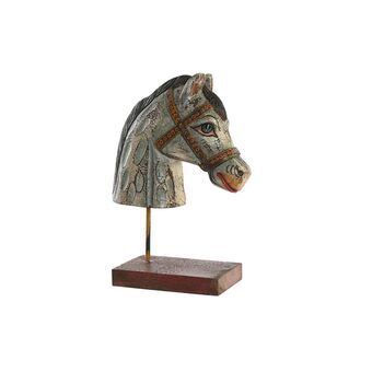 Dekorativ figur DKD Home Decor Hest Jern Mangotræ (24 x 12 x 35 cm)