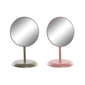 Spejl med Montagebøjler DKD Home Decor Krystal Metal (15 x 15 x 27 cm) (2 enheder)