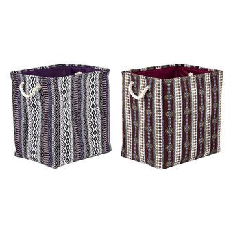 Dekorativ boks DKD Home Decor Polyester EVA Indianer mand (2 enheder) (40 x 30 x 40 cm)