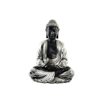 Dekorativ figur DKD Home Decor 43 x 37 x 57 cm Sølvfarvet Sort Buddha Orientalsk