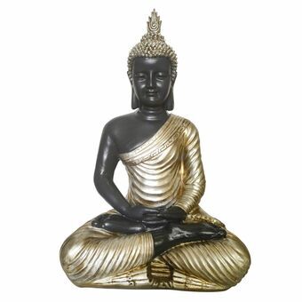 Dekorativ figur DKD Home Decor Gylden Buddha Harpiks (31 x 22 x 49 cm)