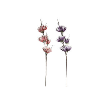 Dekorative Blomster DKD Home Decor Syren Fuchsia (25 x 10 x 117 cm) (2 enheder)