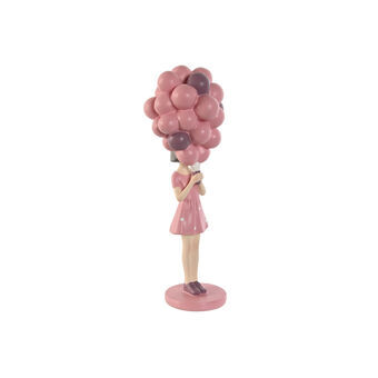 Dekorativ figur Home ESPRIT Pink Malva chica 11 x 11,7 x 32 cm
