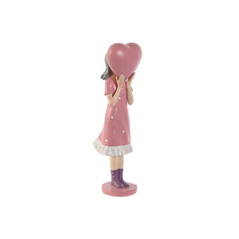 Dekorativ figur Home ESPRIT Pink Malva chica 10 x 8,5 x 31 cm