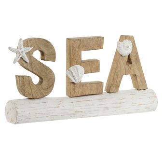 Dekorativ figur Home ESPRIT Sea Hvid Natur Middelhavet 47 x 8 x 24,5 cm