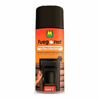 Varmebestandig maling Massó Fuegonet Spray Sort 400 ml