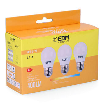 LED-lampe EDM E27 5 W G (3200 K)