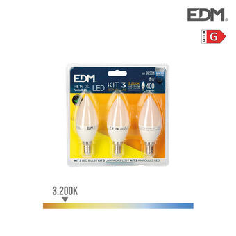 Candle lyspære EDM 5 W E14 G 400 lm (3200 K)