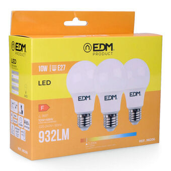 LED-lampe EDM E27 10 W F 810 Lm (3200 K)