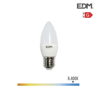 LED-lampe EDM E27 5 W G 400 lm (6400K)