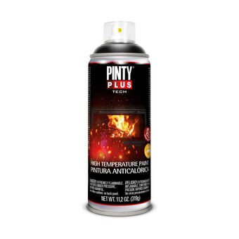 Varmebestandig maling Pintyplus Tech A104 400 ml Spray Sort