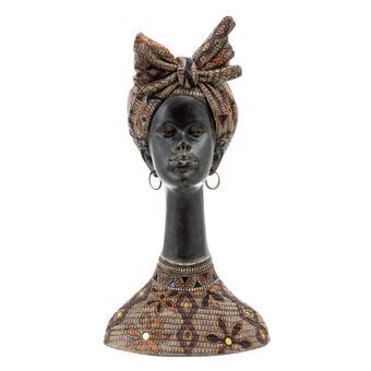 Dekorativ figur 27 x 23,5 x 52 cm Afrikansk kvinde