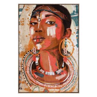 Lærred 83 x 123 cm Afrikansk kvinde