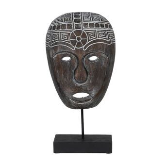 Dekorativ figur Brun Maske 24 x 12 x 46 cm