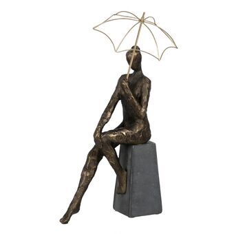 Dekorativ figur Kobber Dame 25 x 17,5 x 44 cm