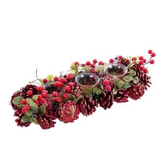 Julelys Holder Rød Multifarvet Plastik Foam 36 x 14 x 8 cm