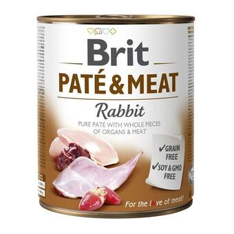 Våd mad Brit Paté & Meat Kylling Kanin 800 g