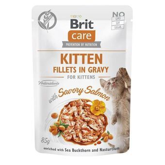 Kattemad Brit Care Cat Kitten Choice Laksefarvet 85 g