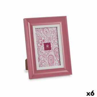Fotoramme Krystal Pink Plastik (6 enheder) (2 x 21 x 16 cm)