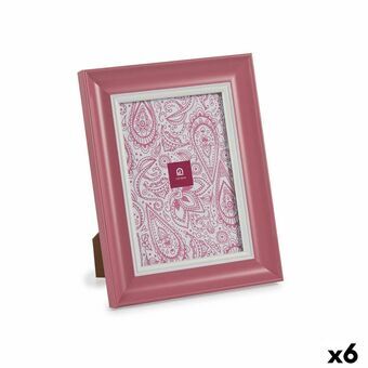 Fotoramme Krystal Pink Plastik (6 enheder) (2 x 24 x 19 cm)