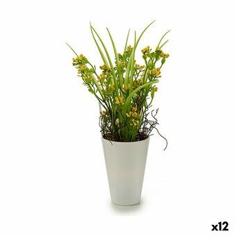 Dekorativ plante Blomst Plastik 12 x 30 x 12 cm (12 enheder)