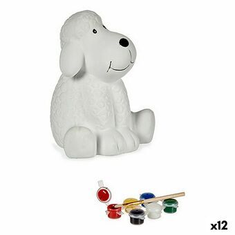 Mal din egen pengeboks Hund Keramik 11 x 12,5 x 10,8 cm (12 enheder)