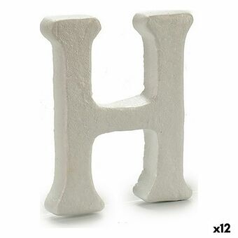 Brev H Hvid polystyren 1 x 15 x 13,5 cm (12 enheder)