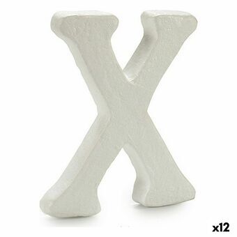 Brev X Hvid polystyren 1 x 15 x 13,5 cm (12 enheder)
