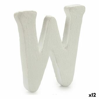 Brev W Hvid polystyren 1 x 15 x 13,5 cm (12 enheder)