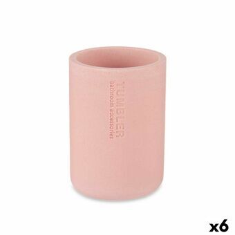 Tandbørsteholder Pink Harpiks 7,8 x 10,5 x 7,8 cm (6 enheder)