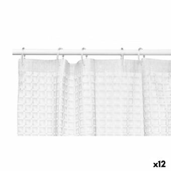 Brusebadsforhæng Rammer Gennemsigtig Polyetylen EVA 180 x 180 cm (12 enheder)