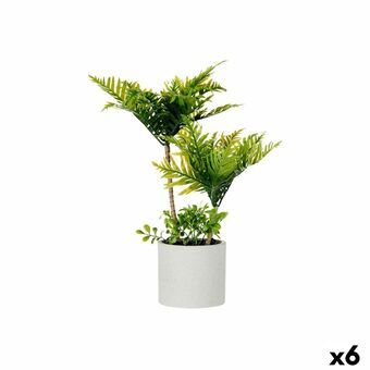 Dekorativ plante Palmera Plastik Cement 12 x 45 x 12 cm (6 enheder)