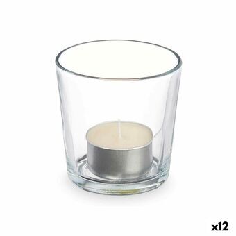 Duftlys 7 x 7 x 7 cm (12 enheder) Glas Vanilje