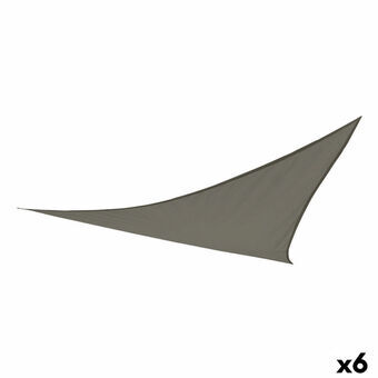 Markise Aktive Trekantet 360 x 0,5 x 360 cm Grå Polyester (6 enheder)