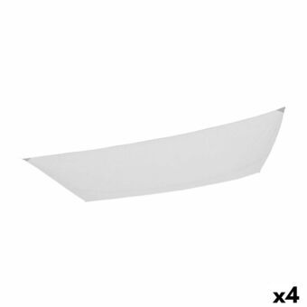 Markise Aktive Trekantet 200 x 0,5 x 300 cm Polyester Hvid (4 enheder)