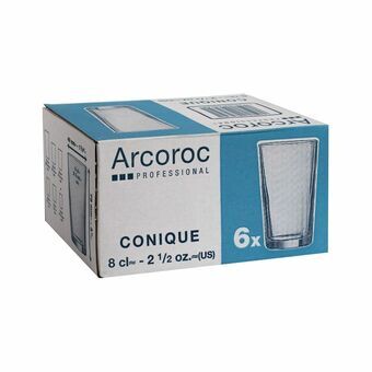 Glas Arcoroc Conique Gennemsigtig Glas (6 enheder) (8 cl)