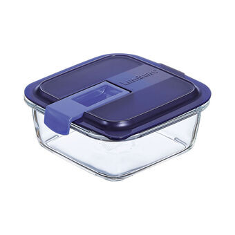 Hermetisk madkasse Luminarc Easy Box To-farvet Glas (760 ml)