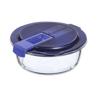 Hermetisk madkasse Luminarc Easy Box To-farvet Glas (670 ml)