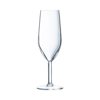 Sæt med glas Arcoroc Silhouette Champagne Gennemsigtig Glas 180 ml (6 enheder)