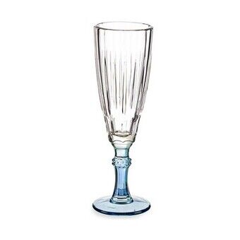 Champagneglas Exotic Krystal Blå 6 enheder (170 ml)
