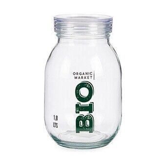 Blik Bio Gennemsigtig Glas (1800 ml) (4 enheder)