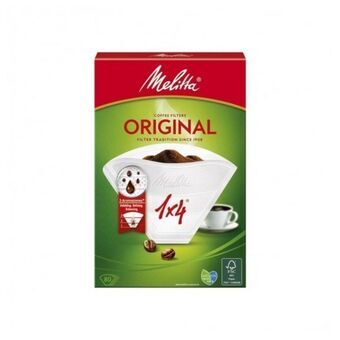 Filter Melitta 65-ME-17 Kaffemaskine Hvid Sort Papir (80 uds)