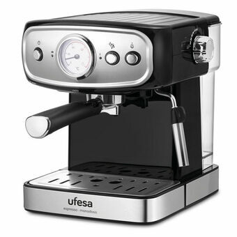 Hurtig manuel kaffemaskine UFESA CE7244 1,5 L Sort Sølvfarvet 850 W