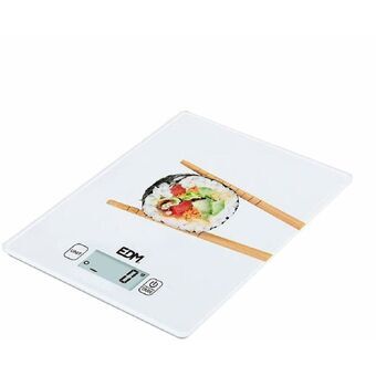 køkkenvægt EDM Hvid 5 kg (14 x 19.5 cm)