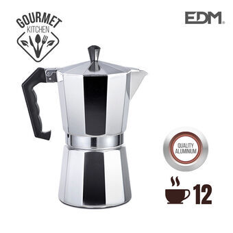 Kaffemaskine EDM   (12 Skodelice) Aluminium